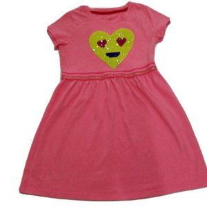 Cat & Jack Girls Dress Short Sleeve Pink